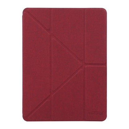 Mutural King Kong Series Deformation Holder Leather Tablet Case For iPad 9.7 2018 / 2017(Red) by Mutural