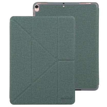 Mutural King Kong Series Deformation Holder Leather Tablet Case For iPad Pro 10.5 2019 / 2017(Green) by Mutural