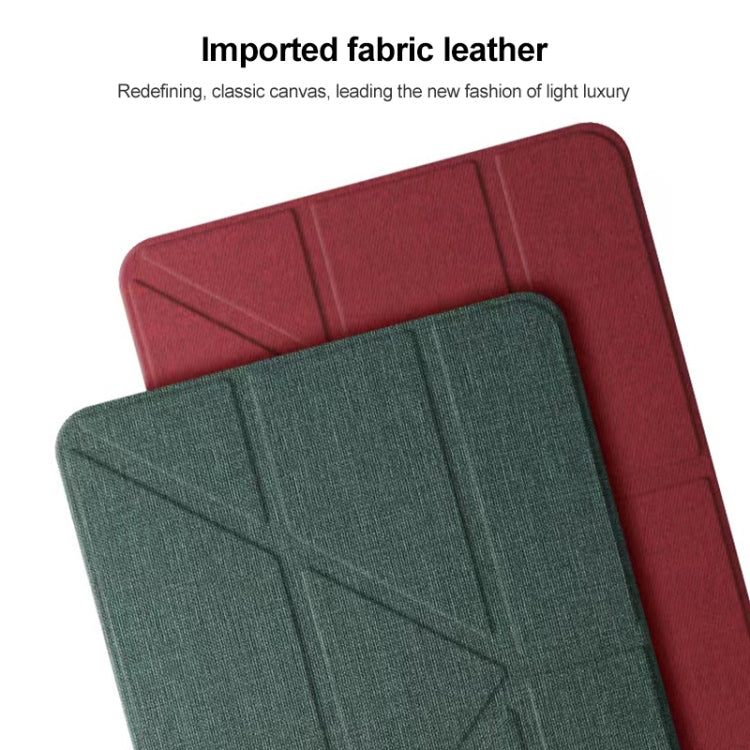 Mutural King Kong Series Deformation Holder Leather Tablet Case For iPad Pro 10.5 2019 / 2017(Red) by Mutural