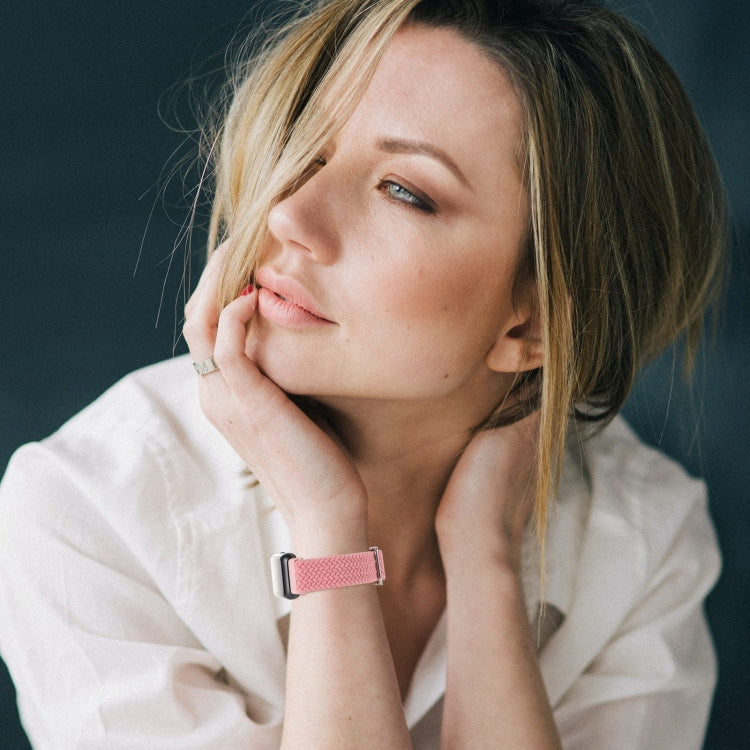 For Huawei Band 7 Nylon Braided Buckle Watch Band(Colorful) by bashfashion