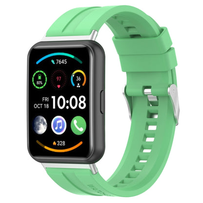 For Huawei Watch Fit 2 Tire Tread Watch Band(Mint Green) by bashfashion