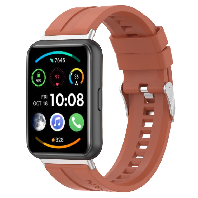 For Huawei Watch Fit 2 Tire Tread Watch Band(Orange) by bashfashion