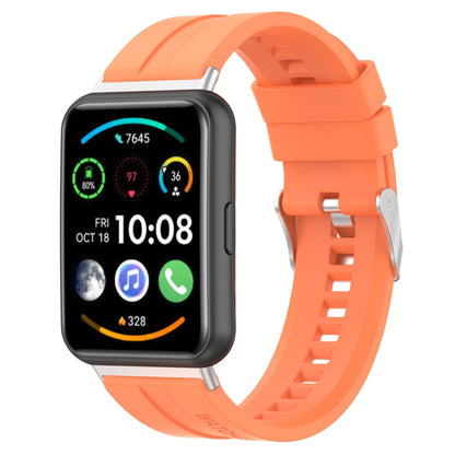 For Huawei Watch Fit 2 Tire Tread Watch Band(Vitality Orange) by bashfashion