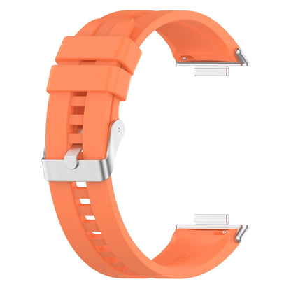 For Huawei Watch Fit 2 Tire Tread Watch Band(Vitality Orange) by bashfashion