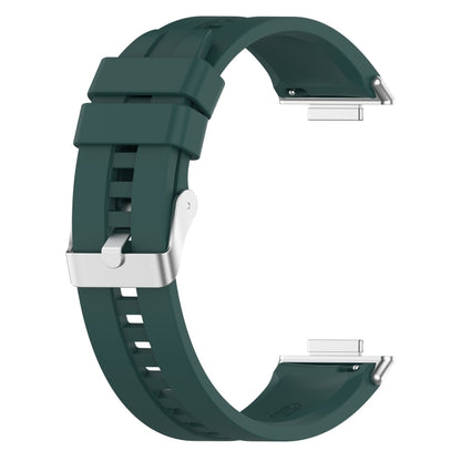 For Huawei Watch Fit 2 Tire Tread Watch Band(Dark Green) by bashfashion