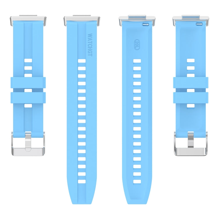 For Huawei Watch Fit 2 Tire Tread Watch Band(Sky Blue) by bashfashion
