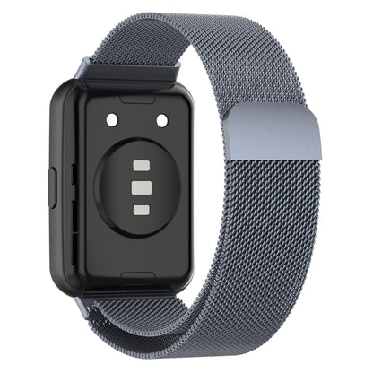 For Huawei Watch Fit 2 Milan Magnetic Stainless Steel Watch Band(Space Grey) by bashfashion