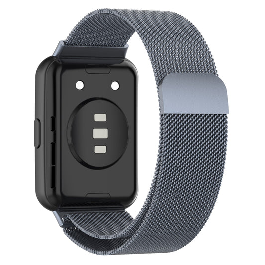 For Huawei Watch Fit 2 Milan Magnetic Stainless Steel Watch Band(Space Grey) by bashfashion