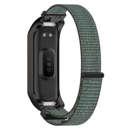 For Samsung Galaxy Fit 2 SM-R220 Nylon Loop Watch Band(Grey + Black Frame) by bashfashion