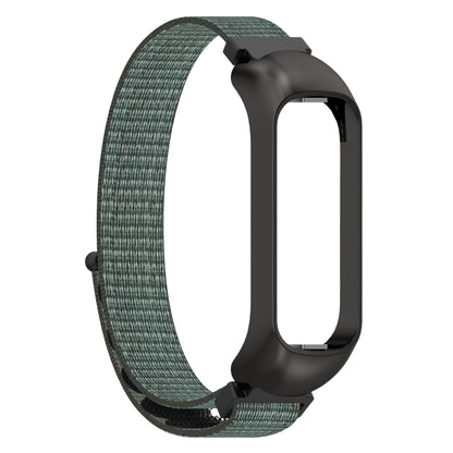 For Samsung Galaxy Fit 2 SM-R220 Nylon Loop Watch Band(Grey + Black Frame) by bashfashion