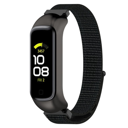 For Samsung Galaxy Fit 2 SM-R220 Nylon Loop Watch Band(Black) by bashfashion