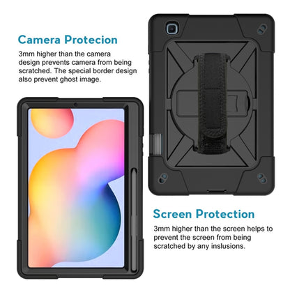 For Samsung Galaxy Tab S6 Lite P610 Contrast Color Robot Silicone + PC Tablet Case(Black) by bashfashion