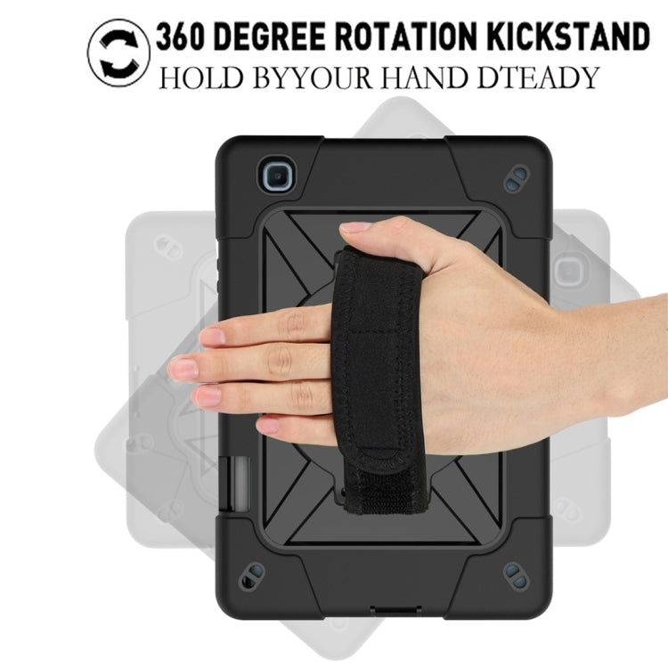 For Samsung Galaxy Tab S6 Lite P610 Contrast Color Robot Silicone + PC Tablet Case(Black) by bashfashion