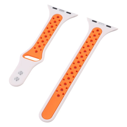 Double Nail Small Waist Watch Band For Apple Watch Ultra 49mm&Watch Ultra 2 49mm / Series 9&8&7 45mm / SE 3&SE 2&6&SE&5&4 44mm / 3&2&1 42mm(Grey Black) by bashfashion