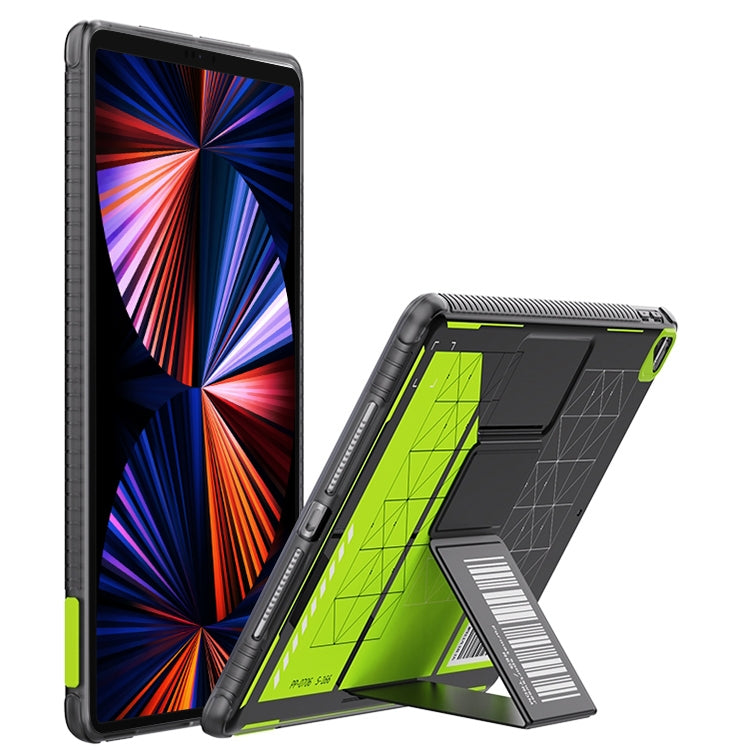 For iPad Pro 12.9 2022 / 2021 / 2020 Mutural XingTu Series Tablet Case with Holder(Cyan) by Mutural