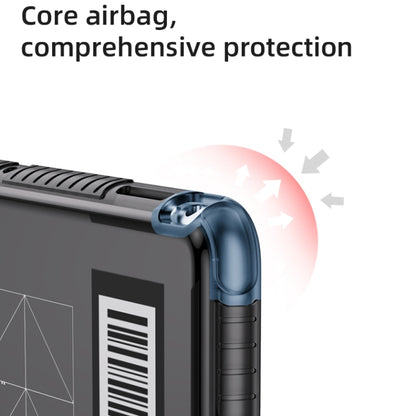 For iPad Pro 12.9 2022 / 2021 / 2020 Mutural XingTu Series Tablet Case with Holder(Cyan) by Mutural