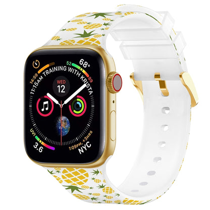 Square Buckle Color Printing Watch Band For Apple Watch Ultra 49mm&Watch Ultra 2 49mm / Series 9&8&7 45mm / SE 3&SE 2&6&SE&5&4 44mm / 3&2&1 42mm(Fruit 2) by bashfashion
