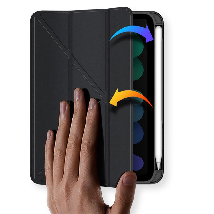 For iPad mini (2021)/mini 6 / mini 7 DUX DUCIS Magi Series Shockproof Tablet Case(Black) by DUX DUCIS