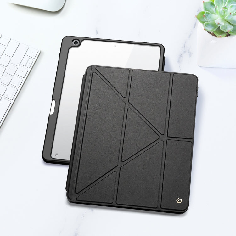 For iPad 10.2 2019/2020/2021 DUX DUCIS Magi Series Shockproof Tablet Case(Black) by DUX DUCIS