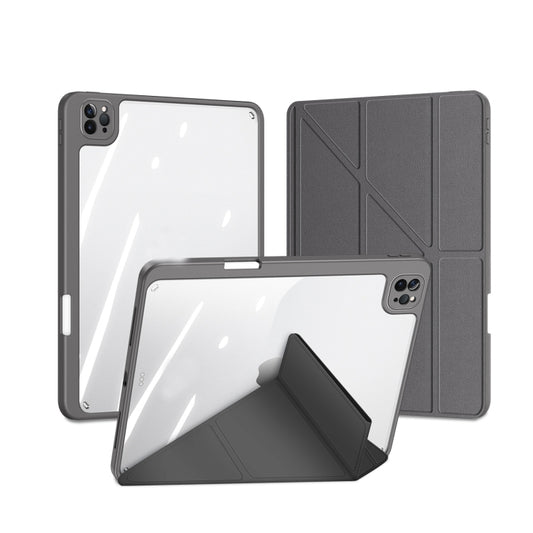 For iPad Pro 12.9 2022/2021/2020/2018 DUX DUCIS Magi Series Shockproof Tablet Case(Grey) by DUX DUCIS