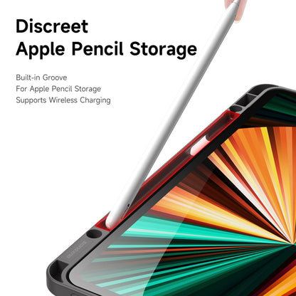 For iPad Pro 12.9 2022/2021/2020/2018 DUX DUCIS Magi Series Shockproof Tablet Case(Grey) by DUX DUCIS