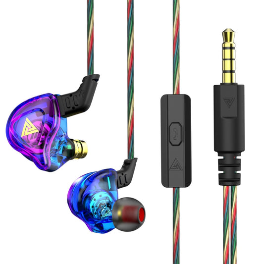 QKZ DMX Sports In-ear HIFI 3.5mm Wired Control Earphone with Mic(Colorful) by QKZ