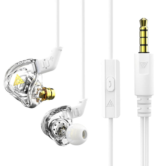 QKZ DMX Sports In-ear HIFI 3.5mm Wired Control Earphone with Mic(Transparent) by QKZ