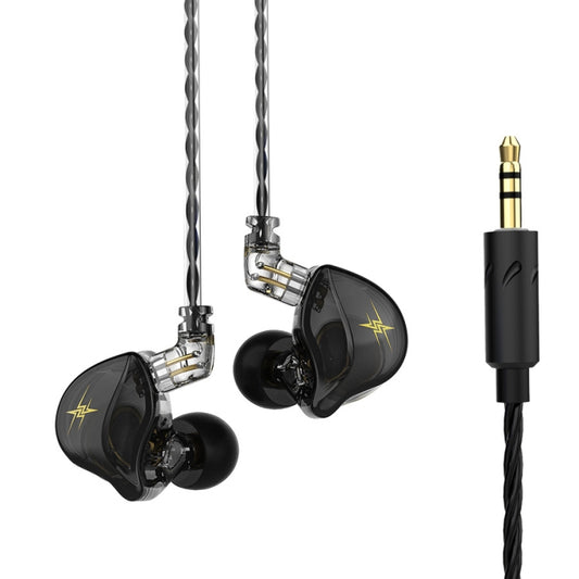 QKZ ZXT Sports In-ear Wired Control Plug HIFI Stereo Stage Monitor Earphone, Style:Standard Version(Black) by QKZ