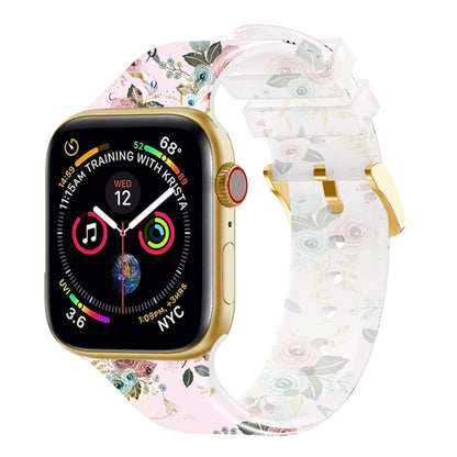 Square Buckle Transparent Watch Band For Apple Watch Ultra 49mm&Watch Ultra 2 49mm / Series 9&8&7 45mm / SE 3&SE 2&6&SE&5&4 44mm / 3&2&1 42mm(4) by bashfashion