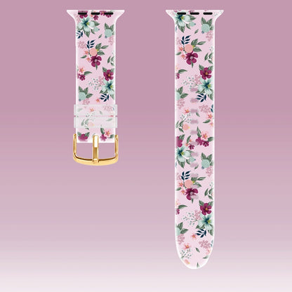 Square Buckle Transparent Watch Band For Apple Watch Series 9&8&7 41mm / SE 3&SE 2&6&SE&5&4 40mm / 3&2&1 38mm(4) by bashfashion