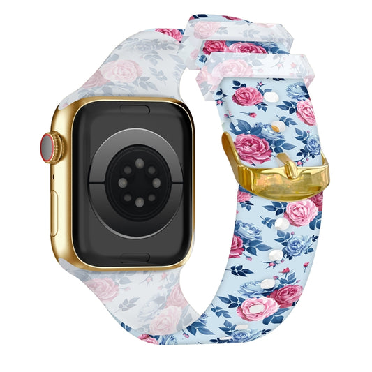 Square Buckle Transparent Watch Band For Apple Watch Series 9&8&7 41mm / SE 3&SE 2&6&SE&5&4 40mm / 3&2&1 38mm(5) by bashfashion