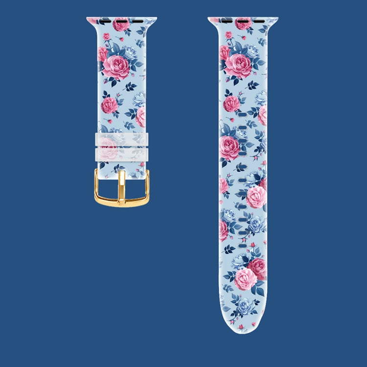 Square Buckle Transparent Watch Band For Apple Watch Series 9&8&7 41mm / SE 3&SE 2&6&SE&5&4 40mm / 3&2&1 38mm(5) by bashfashion