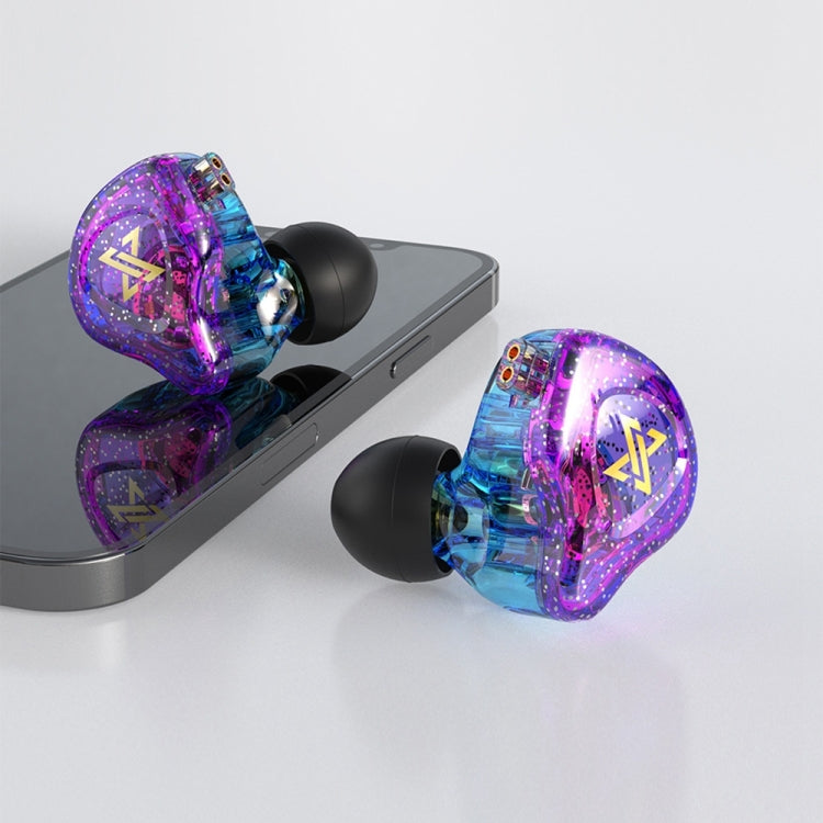 QKZ AK6 MAX In-ear Dynamic Subwoofer Wire-controlled Earphone, Version:with Mic Version(Colorful) by QKZ
