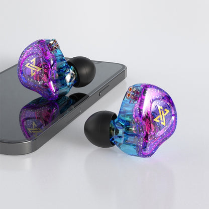 QKZ AK6 MAX In-ear Dynamic Subwoofer Wire-controlled Earphone, Version:with Mic Version(Colorful) by QKZ