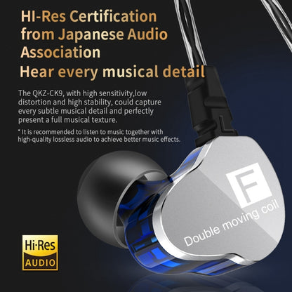 QKZ F910 In-Ear Subwoofer Dual Dynamic Earphone(Transparent) by QKZ