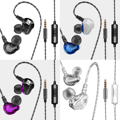 QKZ F910 In-Ear Subwoofer Dual Dynamic Earphone(Black) by QKZ
