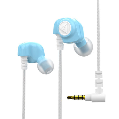QKZ SK5 In-ear Subwoofer Wire-controlled Music Earphone with Mic(Blue) by QKZ