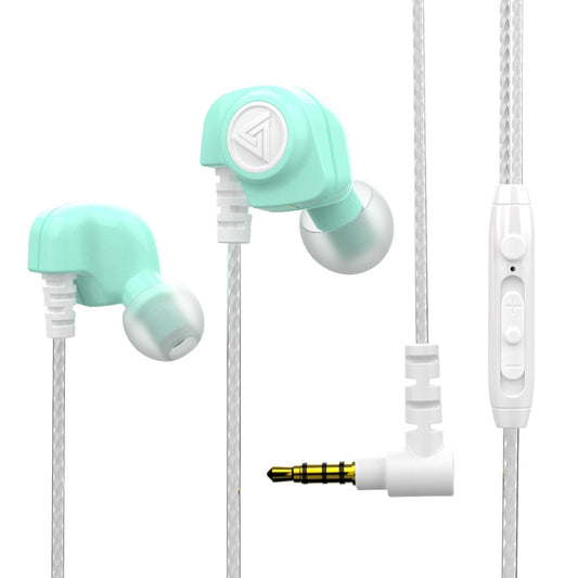 QKZ SK5 In-ear Subwoofer Wire-controlled Music Earphone with Mic(Green) by QKZ
