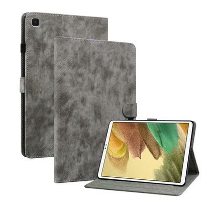 For Samsung Galaxy Tab A7 Lite Tiger Pattern Flip Leather Tablet Case(Grey) by bashfashion