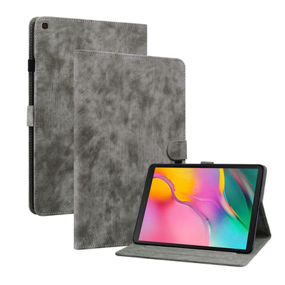 For Samsung Galaxy Tab A 10.1 2019 Tiger Pattern Flip Leather Tablet Case(Grey) by bashfashion