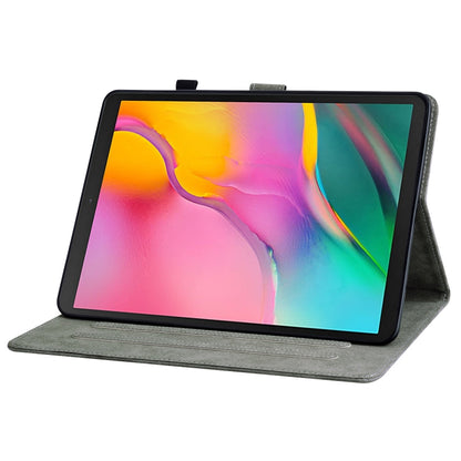For Samsung Galaxy Tab A 10.1 2019 Tiger Pattern Flip Leather Tablet Case(Grey) by bashfashion