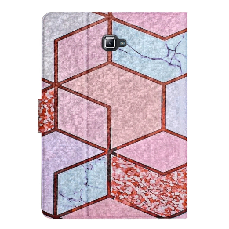 For Samsung Galaxy Tab A 10.1 T580 Marble Pattern Smart Leather Tablet Case(Splicing Marble) by bashfashion