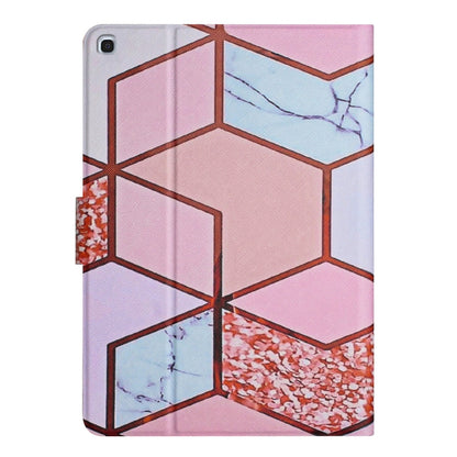 For Samsung Galaxy Tab A 10.1 2019 T510 Marble Pattern Leather Tablet Case(Splicing Marble) by bashfashion