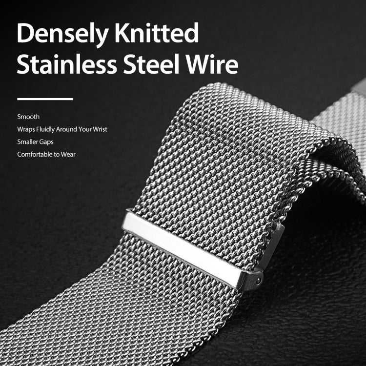 DUX DUCIS Milanese Watch Band For Samsung Watch Series 20mm(Silver) by DUX DUCIS