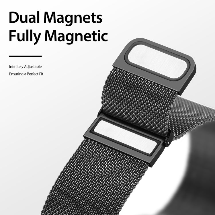 DUX DUCIS Milanese Watch Band For Samsung Watch Series 22mm(Black) by DUX DUCIS