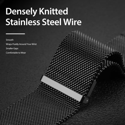 DUX DUCIS Milanese Watch Band For Samsung Watch Series 22mm(Black) by DUX DUCIS