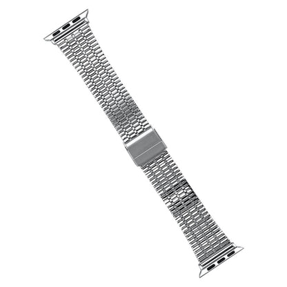 Steel Watch Band For Apple Watch Series 9&8&7 41mm / SE 3&SE 2&6&SE&5&4 40mm / 3&2&1 38mm(Silver and Rose Gold) by bashfashion