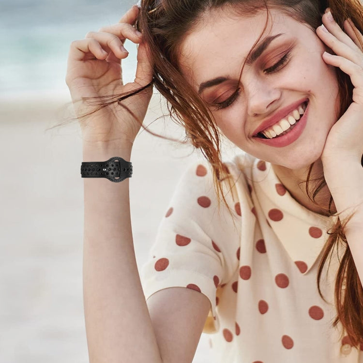 Woven Watch Strap For Apple Watch Series 9&8&7 41mm / SE 3&SE 2&6&SE&5&4 40mm / 3&2&1 38mm(Black) by bashfashion