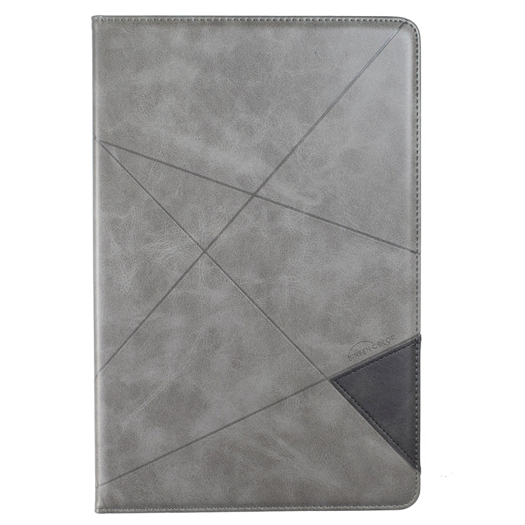 For Samsung Galaxy Tab S8 / Tab S7+ / Tab S7 FE Prismatic Leather Tablet Case(Grey) by bashfashion