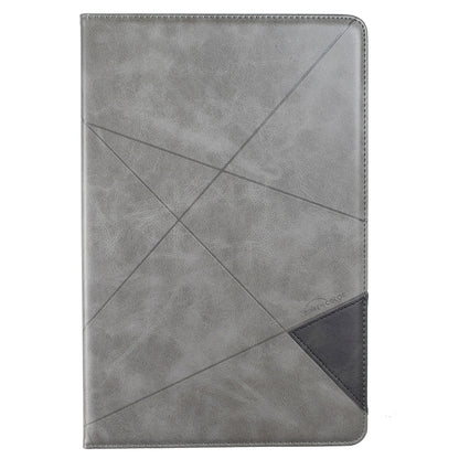 For Samsung Galaxy Tab S8 / Tab S7+ / Tab S7 FE Prismatic Leather Tablet Case(Grey) by bashfashion